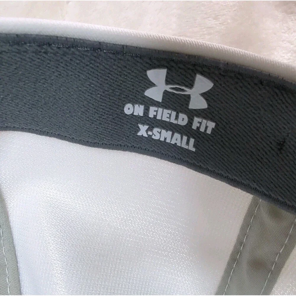 Calvary Day School Cavaliers Hat White X-Small Under Armour On-Field Fit Stretch
